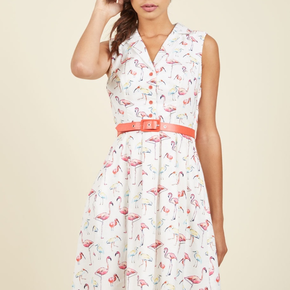 It's an Inspired Taste A-Line Dress in Birds in S